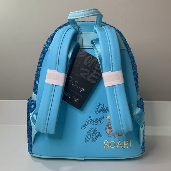 Loungefly Disney Dumbo Sequin Mini Backpack Exclusive - Picture 7 of 11